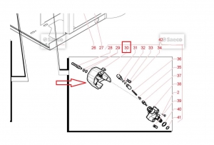 17000156 - Black hot water pin support ryl