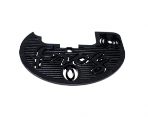 FR030 - Black plastic semicircular grille